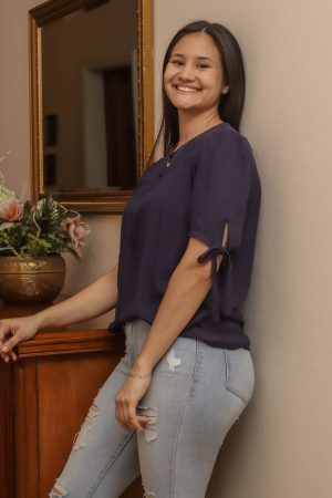 Blusa Carla (azul marino)