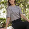 Blusa Carla (gris estampado)