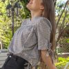 Blusa Carla (gris estampado)