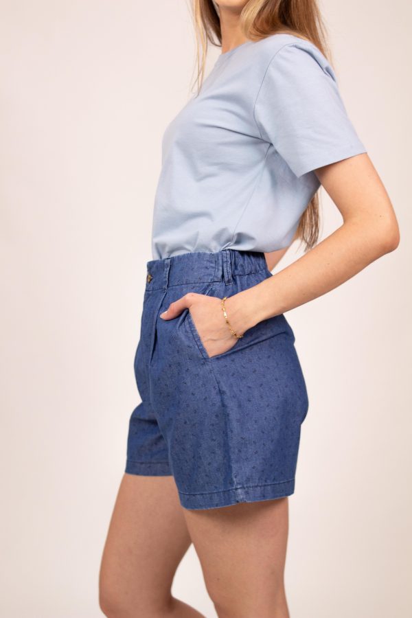 Short Datia (denim estampado)