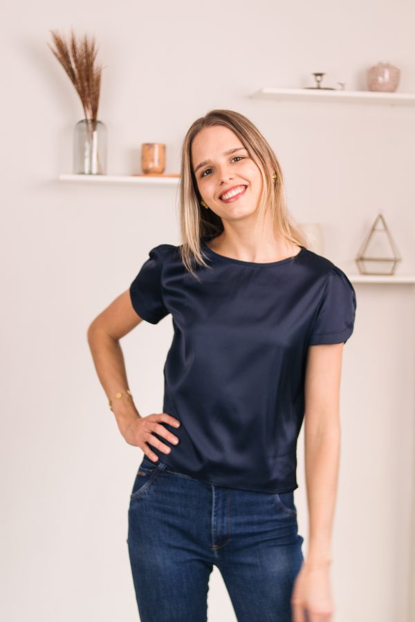 Blusa Laia (azul marino)