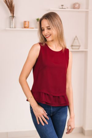 Blusa Vera (bordo)