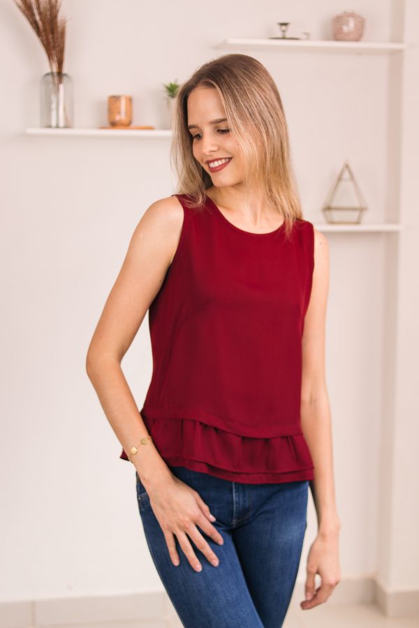 Blusa Vera (bordo)