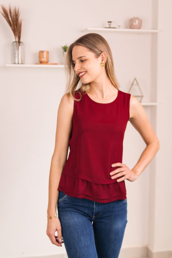 Blusa Vera (bordo)
