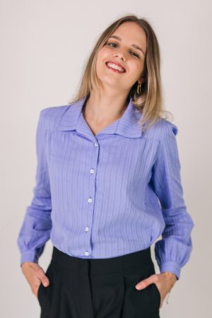 Camisa Camila (celeste)