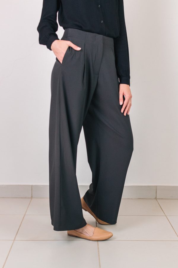 Pantalon Lucia Wide Leg (gris oscuro)