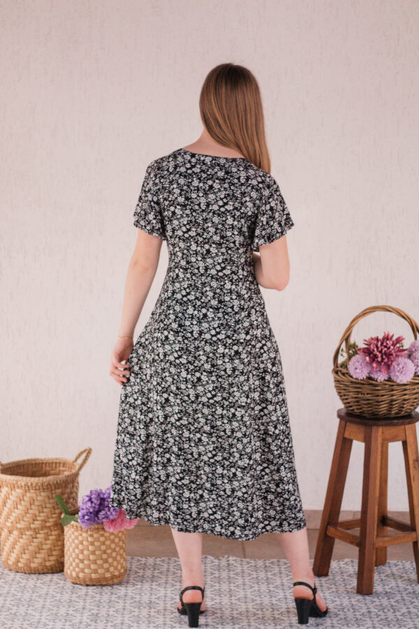 Vestido Aurora (blanco y negro)