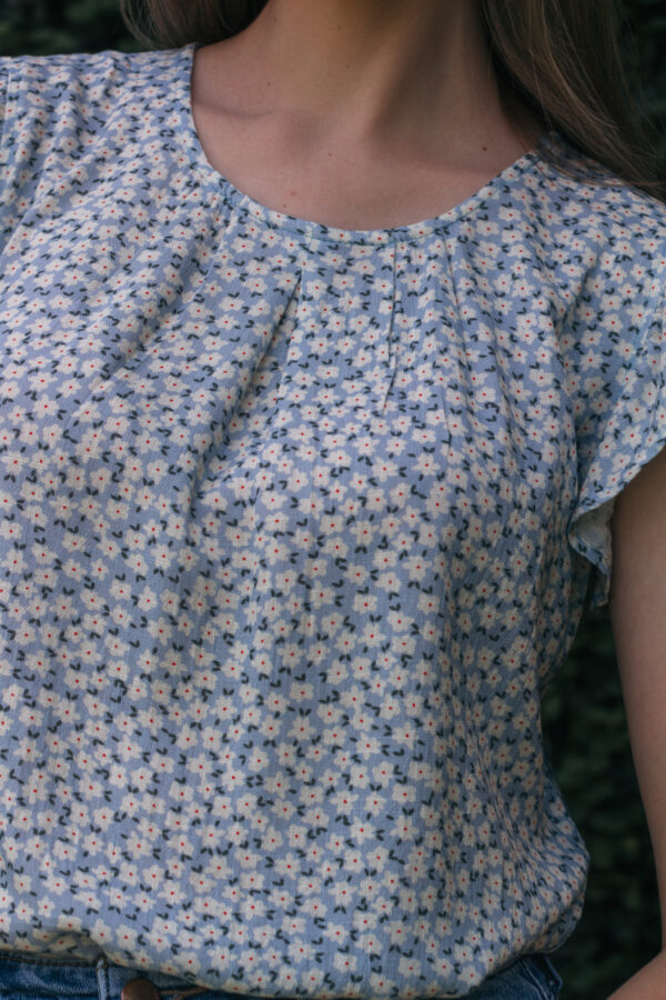 Blusa Madison (estampado celeste)