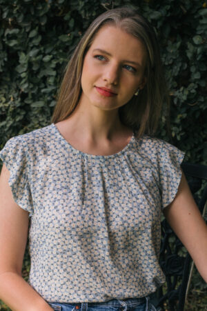 Blusa Madison (estampado celeste)