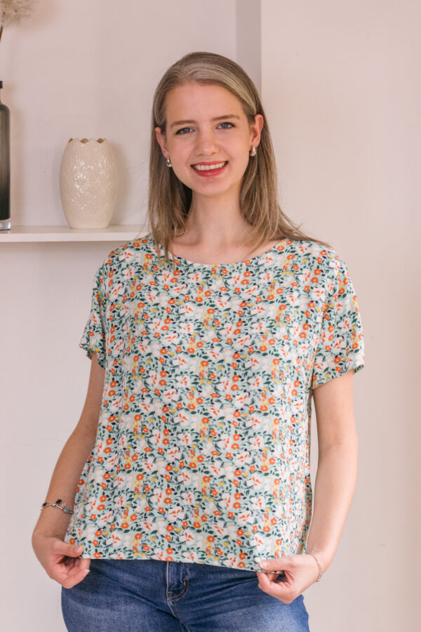 Blusa Eva (estampado menta)