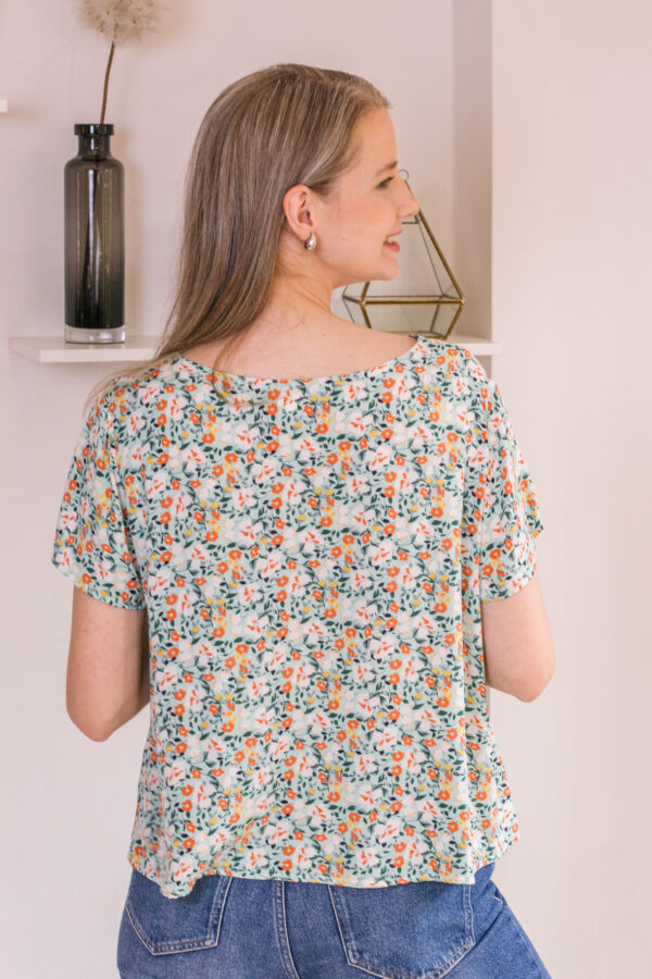 Blusa Eva (estampado menta)