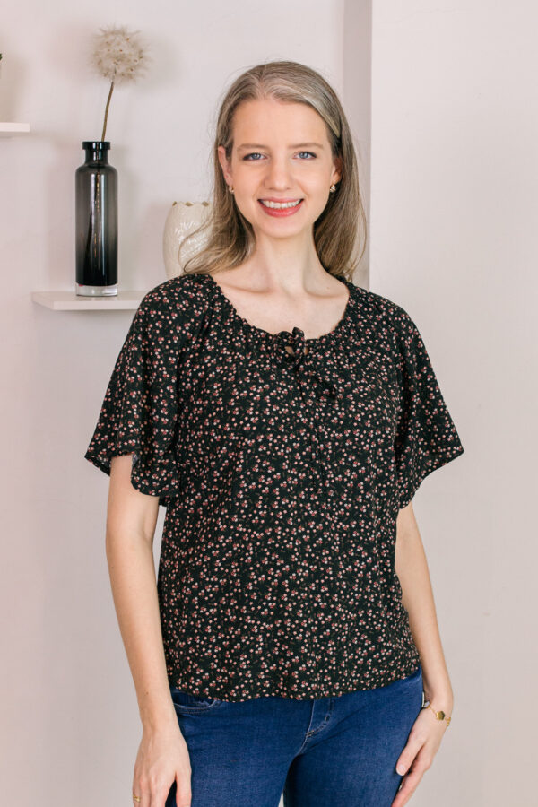 Blusa Astrid (estampado negro)