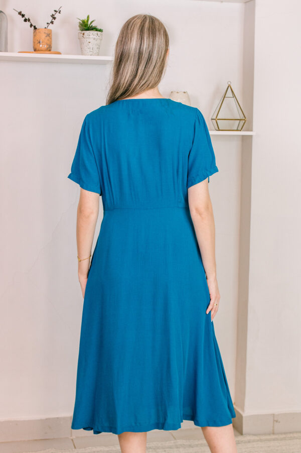 Vestido Victoria (verde petroleo)