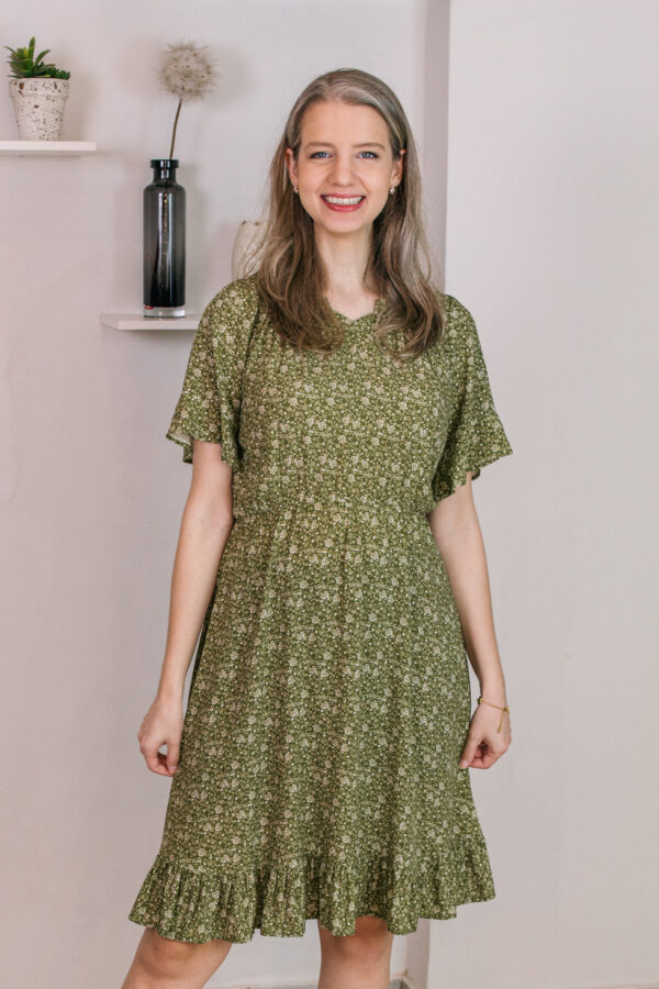 Vestido Leire (estampado verde)
