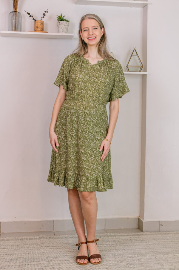 Vestido Leire (estampado verde)